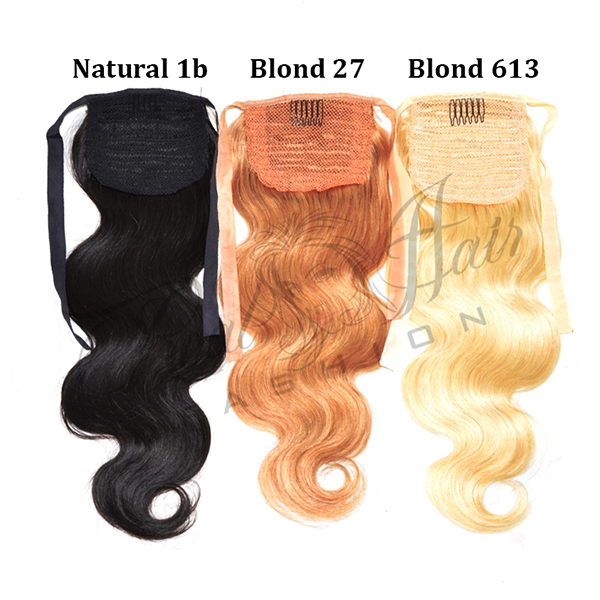 Gezamenlijke selectie Schilderen toenemen Brazilian Ponytail Body Wave 20" Kleur 613 - Real Hair Fashion